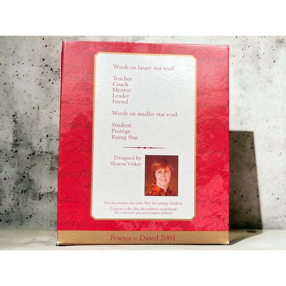 Vintage Hallmark Keepsake Ornament, 2001 Guiding Star, Teacher, Collector Gift - Picture 2 of 5